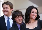 Julia Louis-Dreyfus, Henry Hall, and Charlie Hall in2010