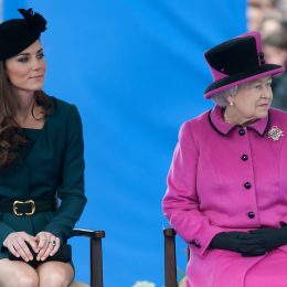 Catherine, Duchess of Cambridge and Queen Elizabeth II (R) during their visit to Leicester on March 8, 2012 in Leicester, England. The royal visit to Leicester marks the first date of Queen Elizabeth II's Diamond Jubilee tour of the UK between March 8 and July 25, 2012