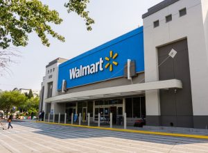 Walmart store on a sunny day, south San Francisco bay area