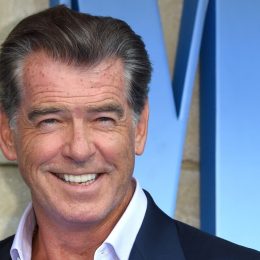 Pierce Brosnan at the premiere of "Mama Mia! Here We Go Again" in 2018