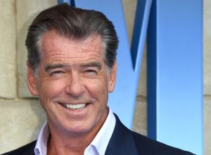 Pierce Brosnan at the premiere of "Mama Mia! Here We Go Again" in 2018