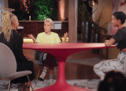Adrienne Banfield-Norris, Jada Pinkett Smith, and Willow Smith on "Red Table Talk" in March 2021