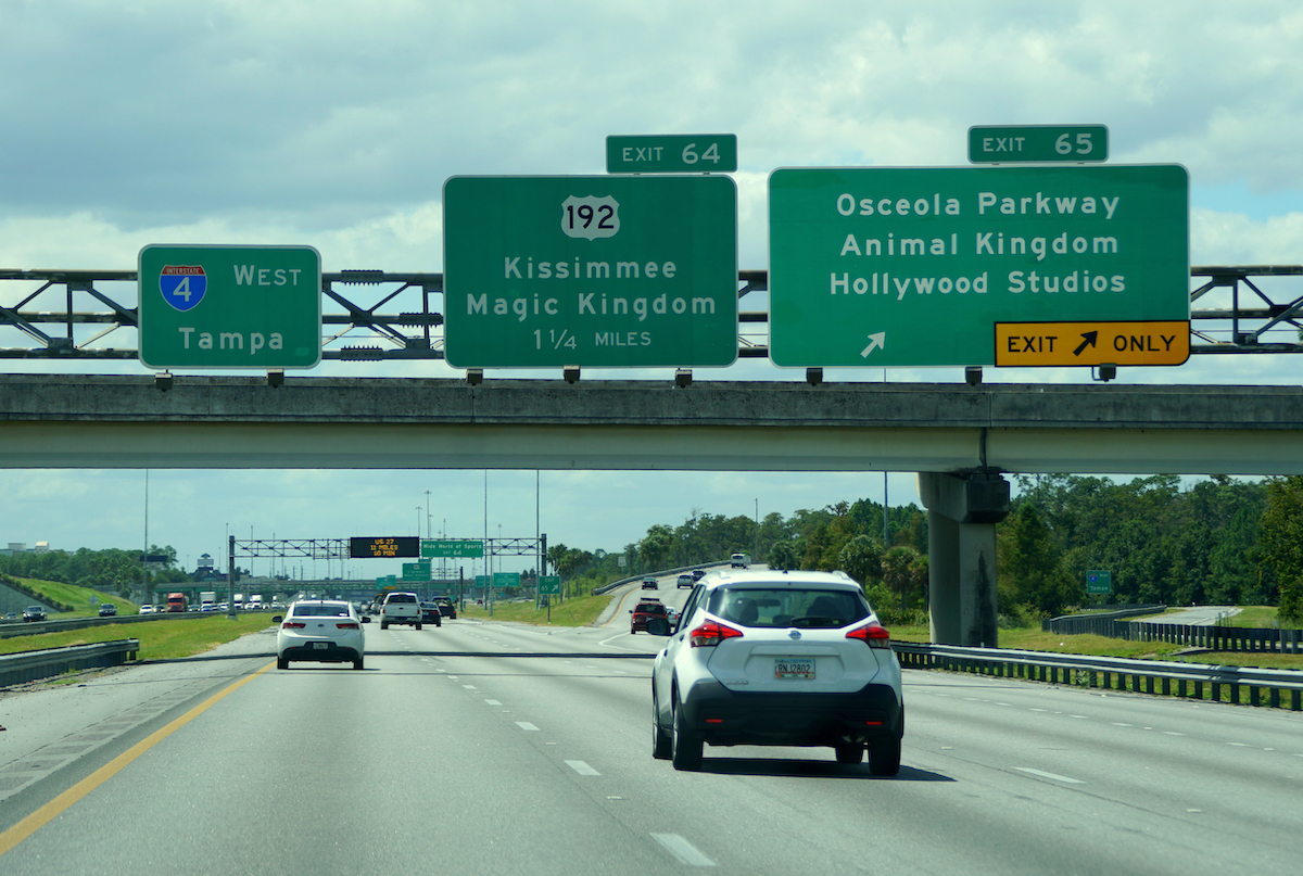 U.S. 192 road sign in Florida