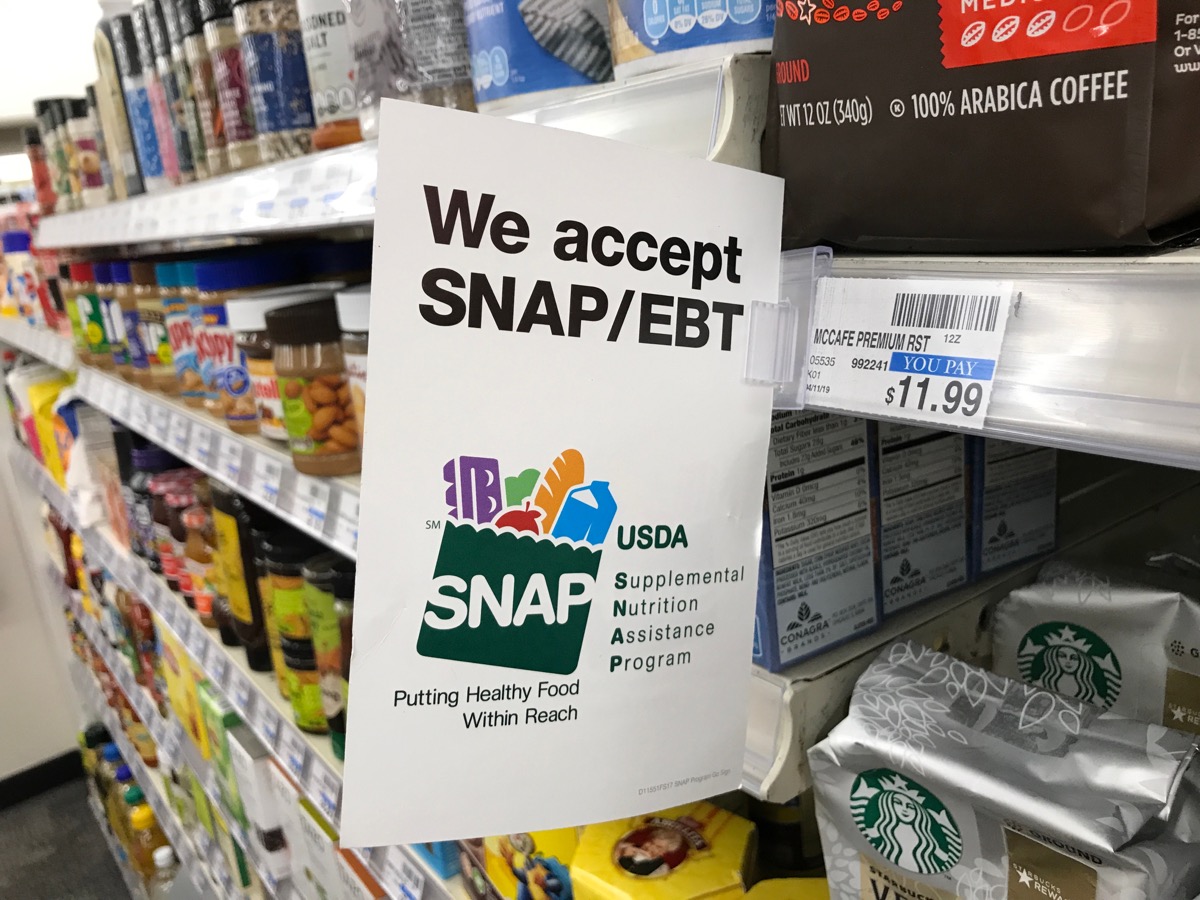 snap ebt accepted sign in grocery store