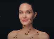 Angelina Jolie covered in bees for her "National Geographic" photoshoot