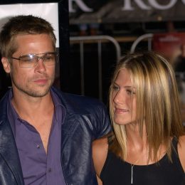 Brad Pitt and Jennifer Aniston at the premiere of "Rock Star" in 2001