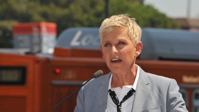 Ellen DeGeneres in 2012 at Walk of Fame ceremony