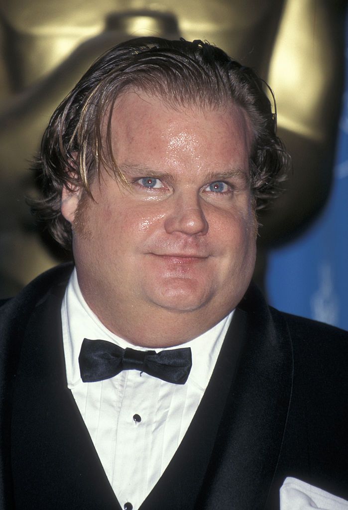 chris farley on the red carpet