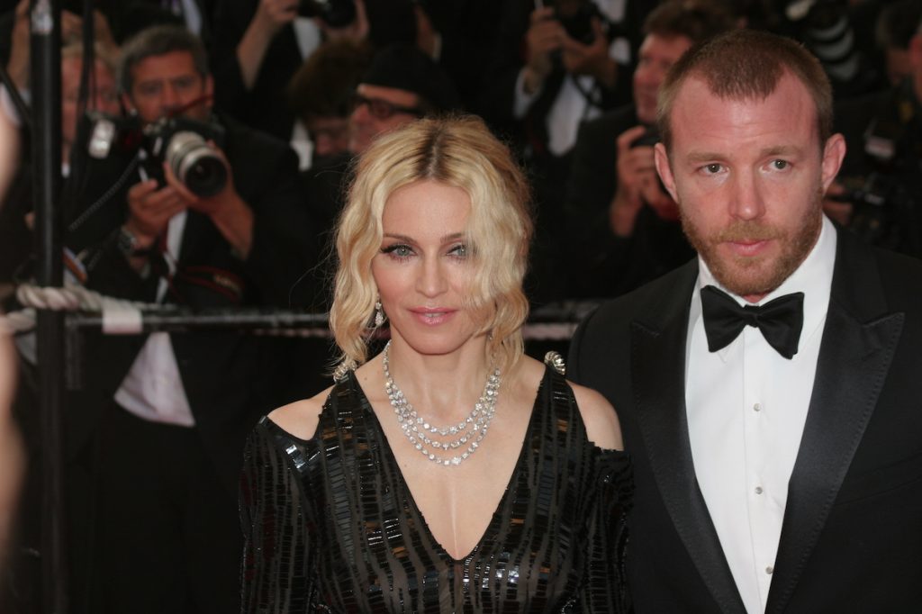Madonna and Guy Ritchie at the premiere of "Che" in 2008