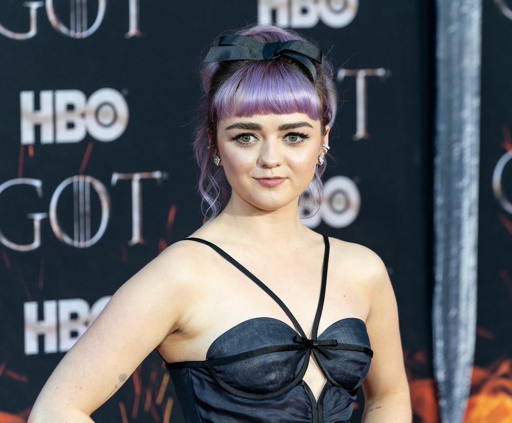 Maisie Williams at the premiere of the final season of "Game of Thrones" in 2019