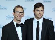 Michael and Ashton Kutcher at the 2013 Starkey Hearing Foundation's "So the World May Hear" Awards Gala