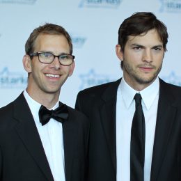 Michael and Ashton Kutcher at the 2013 Starkey Hearing Foundation's "So the World May Hear" Awards Gala