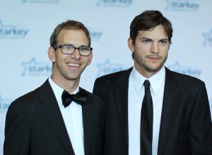 Michael and Ashton Kutcher at the 2013 Starkey Hearing Foundation's "So the World May Hear" Awards Gala