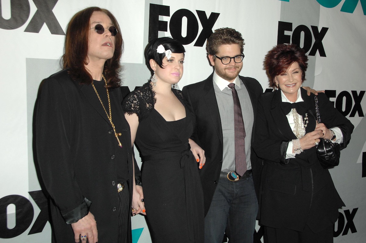 Ozzy, Kelly, Jack, and Sharon Osbourne at the Fox Winter All-Star Party in 2009