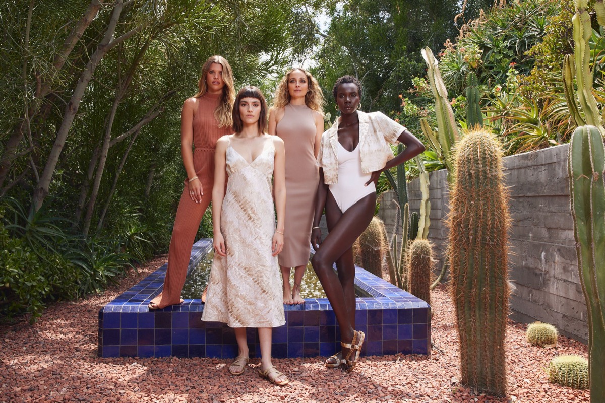 Nicole Sofia Richie modeling with other models and cactus