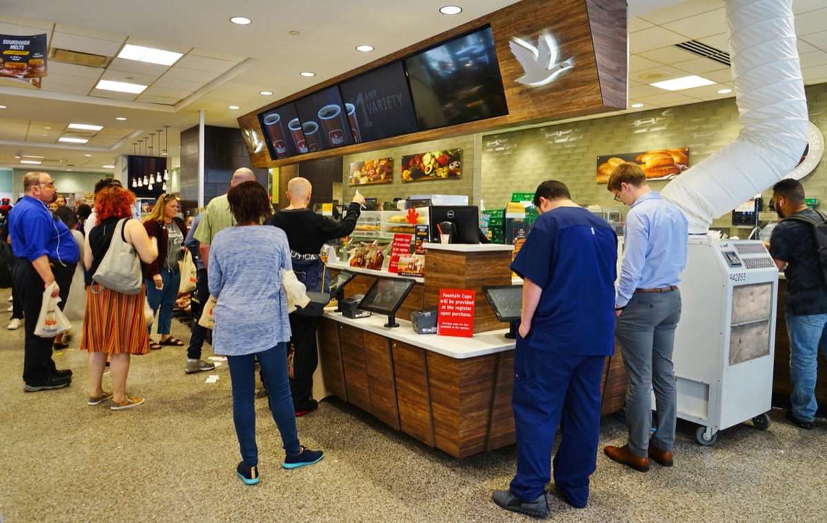 crowded wawa store in philadelphia