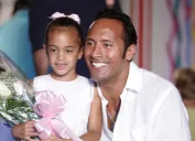 Dwayne "The Rock" Johnson and Simone Alexander Johnson at Me and My Daddy The Mercy Foundation Children's Fashion Show - June 3, 2006