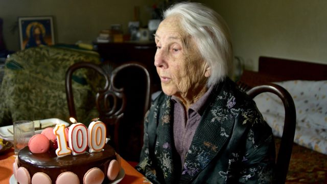Woman over 100 years old