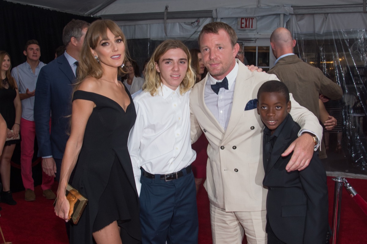 guy ritchie, rocco ritchie, david ritchie, and jacqui ainsley