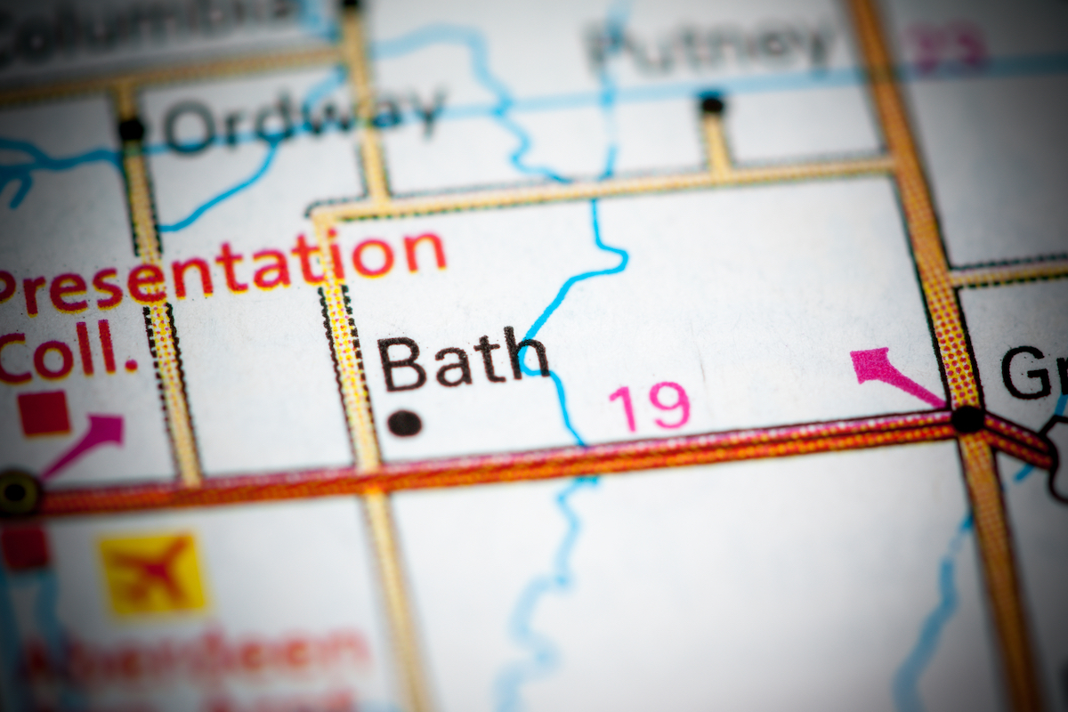 Bath, South Dakota map