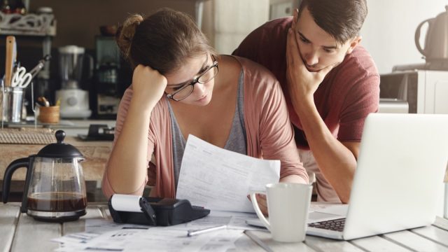 Couple stressed over bills