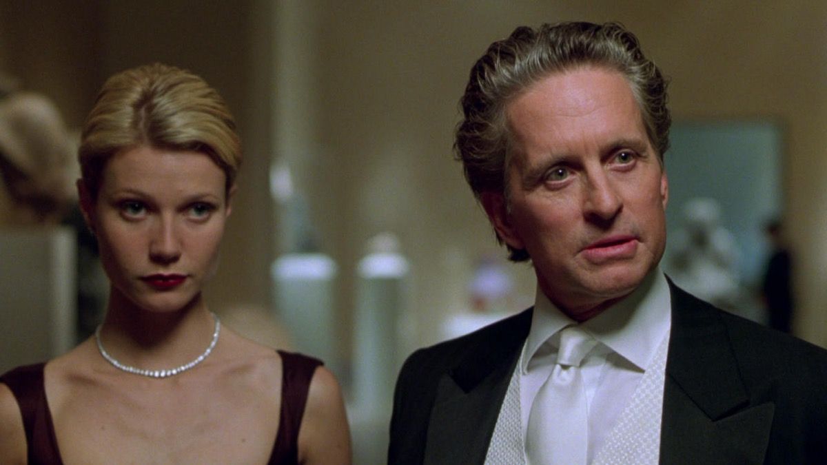 Gwyneth Paltrow and Michael Douglas in A Perfect Murder