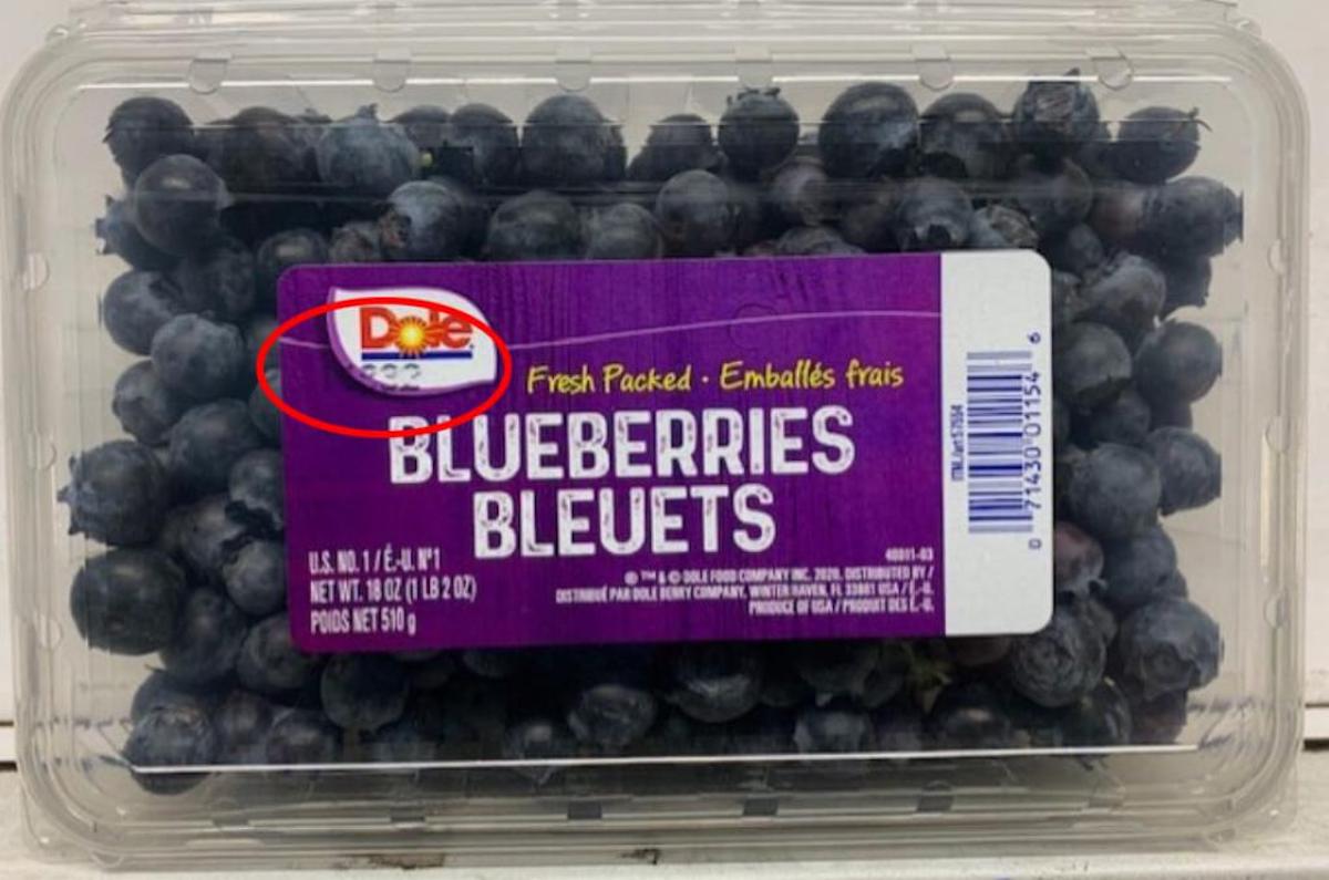 Dole Blueberries have been recalled