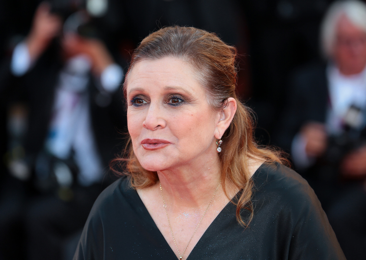 Carrie Fisher at the Venice International Film Festival in 2012