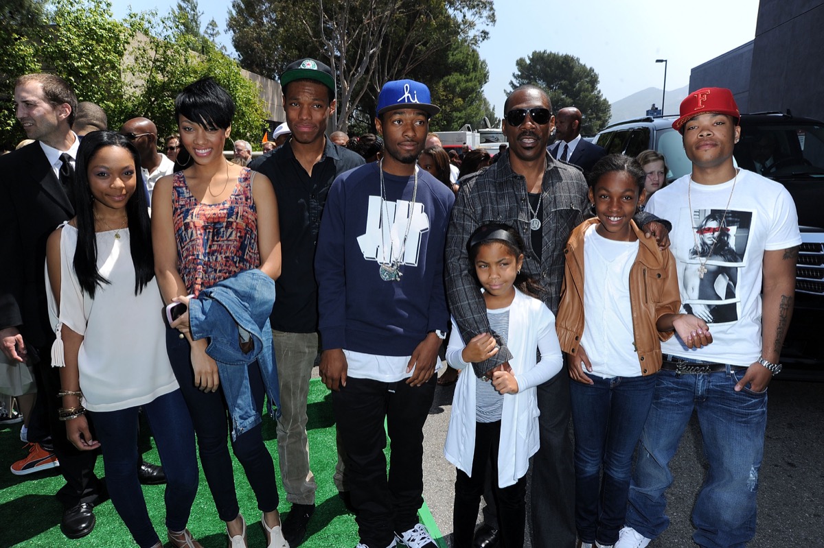 Eddie Murphy and family