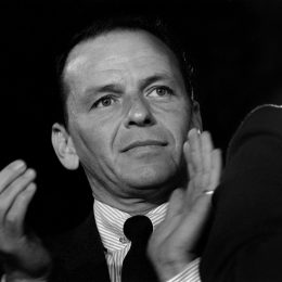 Frank Sinatra at a campaign event for Democratic presidential nominee John F. Kennedy in 1960