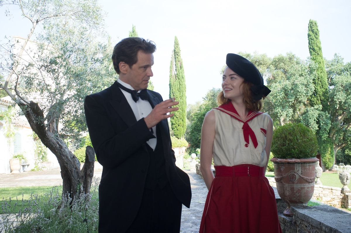 Colin Firth and Emma Stone in Magic in the Moonlight