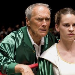 Clint Eastwood and Hilary Swank in Million Dollar Baby