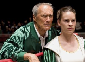 Clint Eastwood and Hilary Swank in Million Dollar Baby