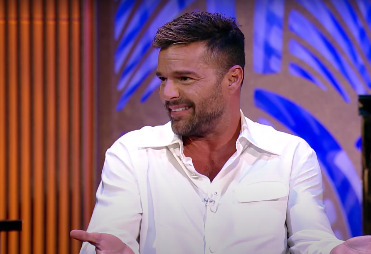 Ricky Martin on "Watch What Happens Live" in 2018