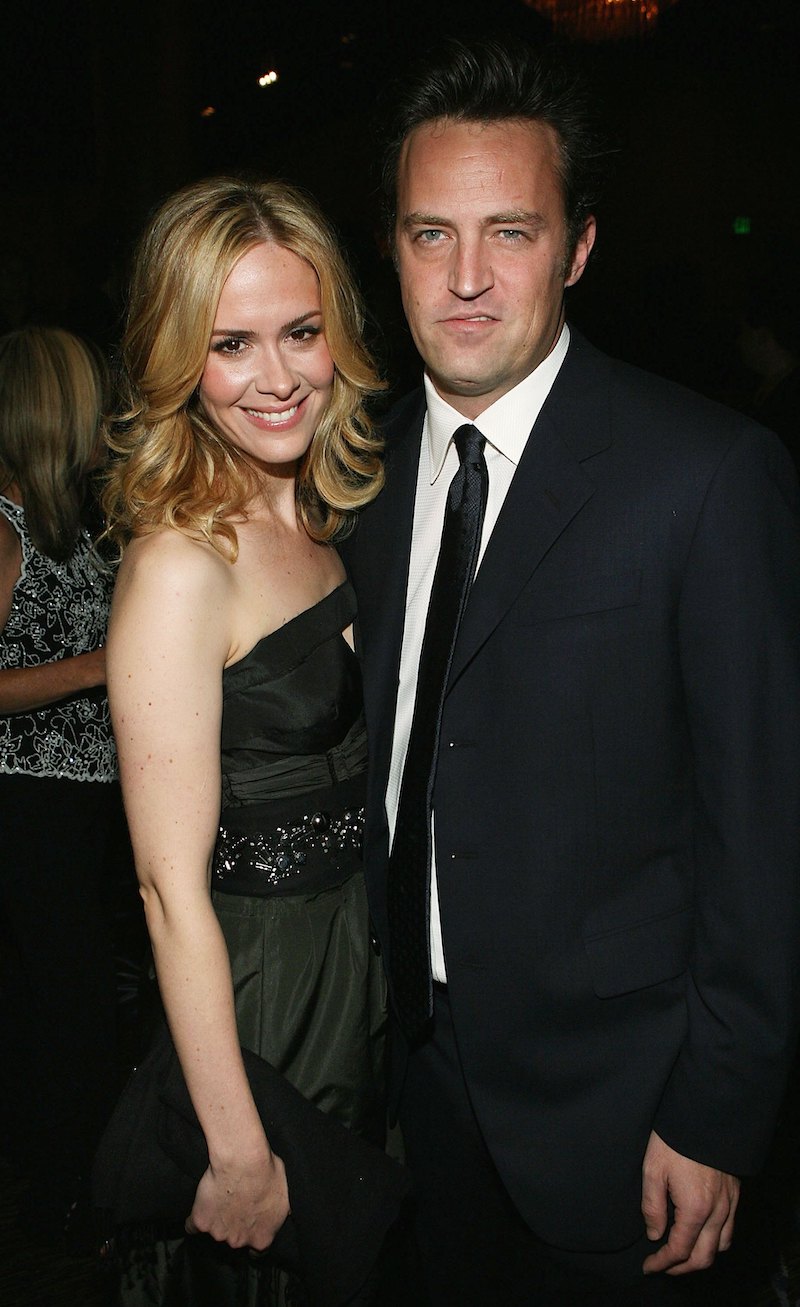 Sarah Paulson and Matthew Perry at the 9th Annual Dinner Benefitting the Lili Claire Foundation at the Beverly Hilton Hotel in 2006