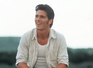 Michael Schoeffling smiling movie still