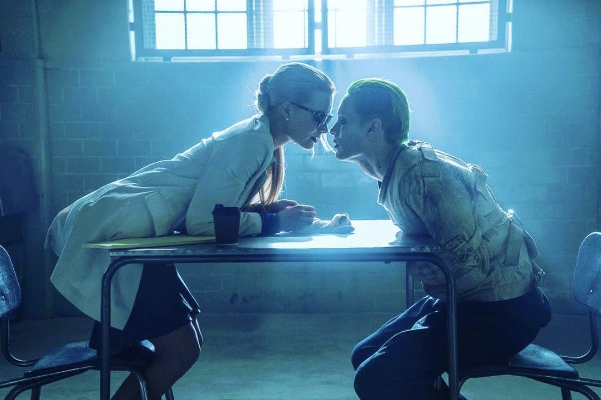 Margot Robbie and Jared Leto in Suicide Squad