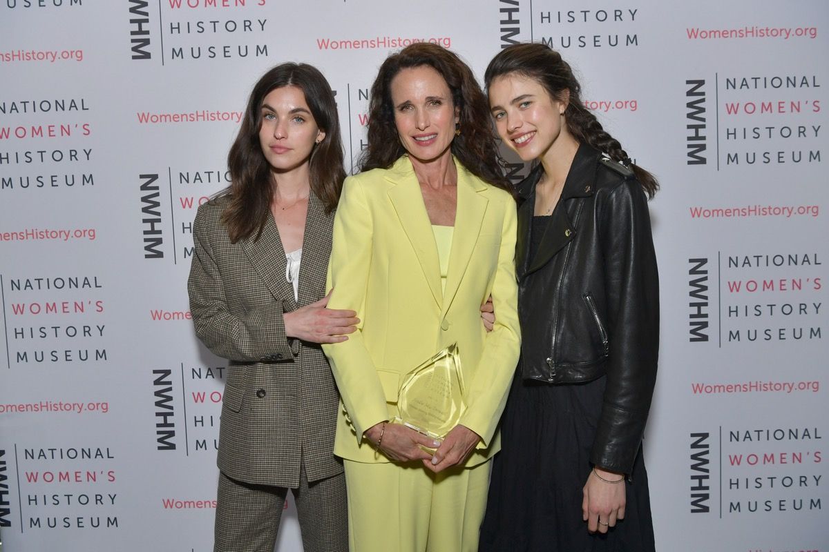 Andie MacDowell, Rainey Qualley, and Margaret Qualley 2021