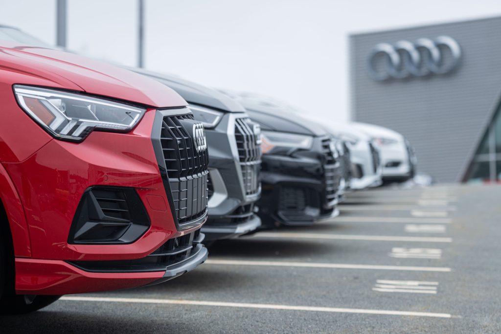 New 2021 Audi models at Audi dealership