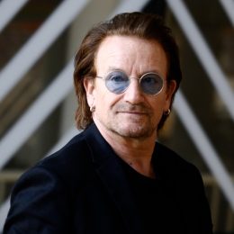 Brussels, Belgium. 10th October, 2018. Donald Tusk, the President of the European Council welcomes Bono, U2 singer and co-founder of the One campaign at European Council headquarters