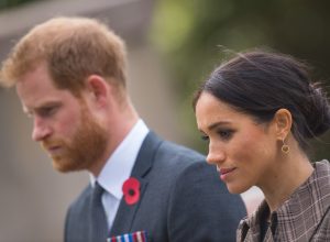 Prince Harry, Duke of Sussex and Meghan, Duchess of Sussex visit the newly unveiled UK war memorial and Pukeahu National War Memorial Park on October 28, 2018 in Wellington, New Zealand.