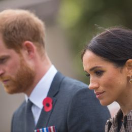 Prince Harry, Duke of Sussex and Meghan, Duchess of Sussex visit the newly unveiled UK war memorial and Pukeahu National War Memorial Park on October 28, 2018 in Wellington, New Zealand.