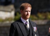 Prince Harry at The Funeral Of Prince Philip, Duke Of Edinburgh Is Held In Windsor