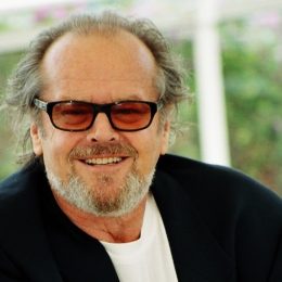 CANNES, FRANCE - MAY 22: Jack Nicholson shouts as he poses for photographers during the photocall for film 'About Schmidt' 22 May 2002 during the 55th Cannes film festival, France