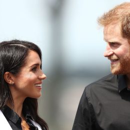 Meghan and Harry during the JLR Drive Day at Cockatoo Island on October 20, 2018 in Sydney, Australia.