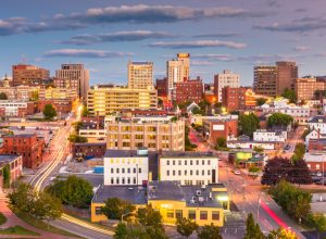 The skyline of Portland, Maine