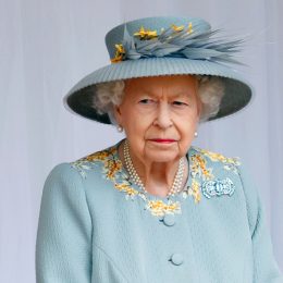 Queen Elizabeth II attends a military parade, held by the Household Division in the Quadrangle of Windsor Castle, to mark her Official Birthday on June 12, 2021 in Windsor, England. For the second consecutive year The Queen's Birthday Parade, known as Trooping the Colour, hasn't been able to go ahead in it's traditional form at Buckingham Palace and Horse Guards Parade due to the ongoing COVID-19 Pandemic.