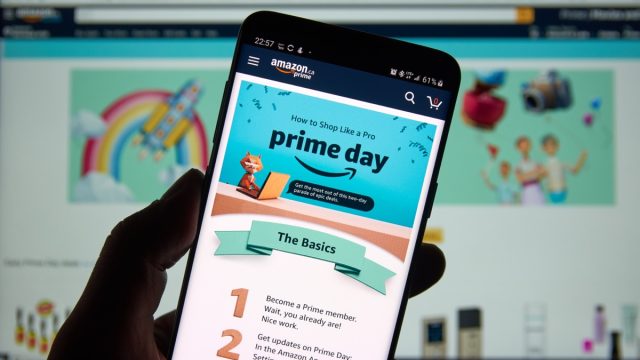 shopping on prime day on mobile app