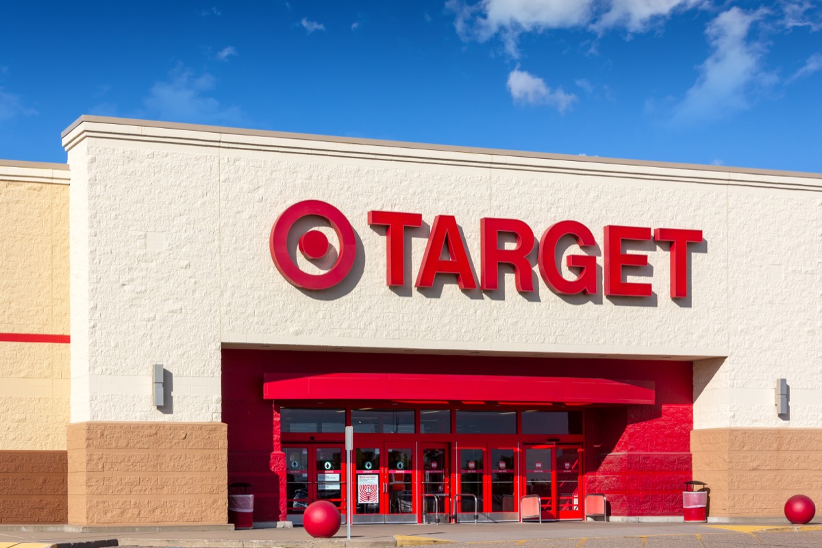 HUDSON, WI/USA - AUGUST 21, 2019: Target retail store and trademark logo.