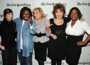 Elisabeth Hasselbeck, Whoopi Goldberg, Barbara Walters, Joy Behar, and Sherri Shepherd 2009